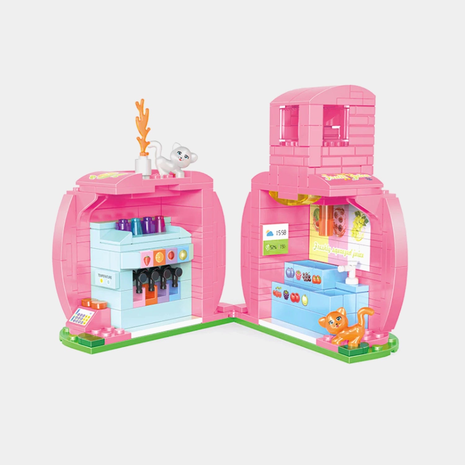 Eco - Friendly Wooden Building Blocks with a Castle - Building ThemePlay & Learn Building Blocks Set | 263PCs