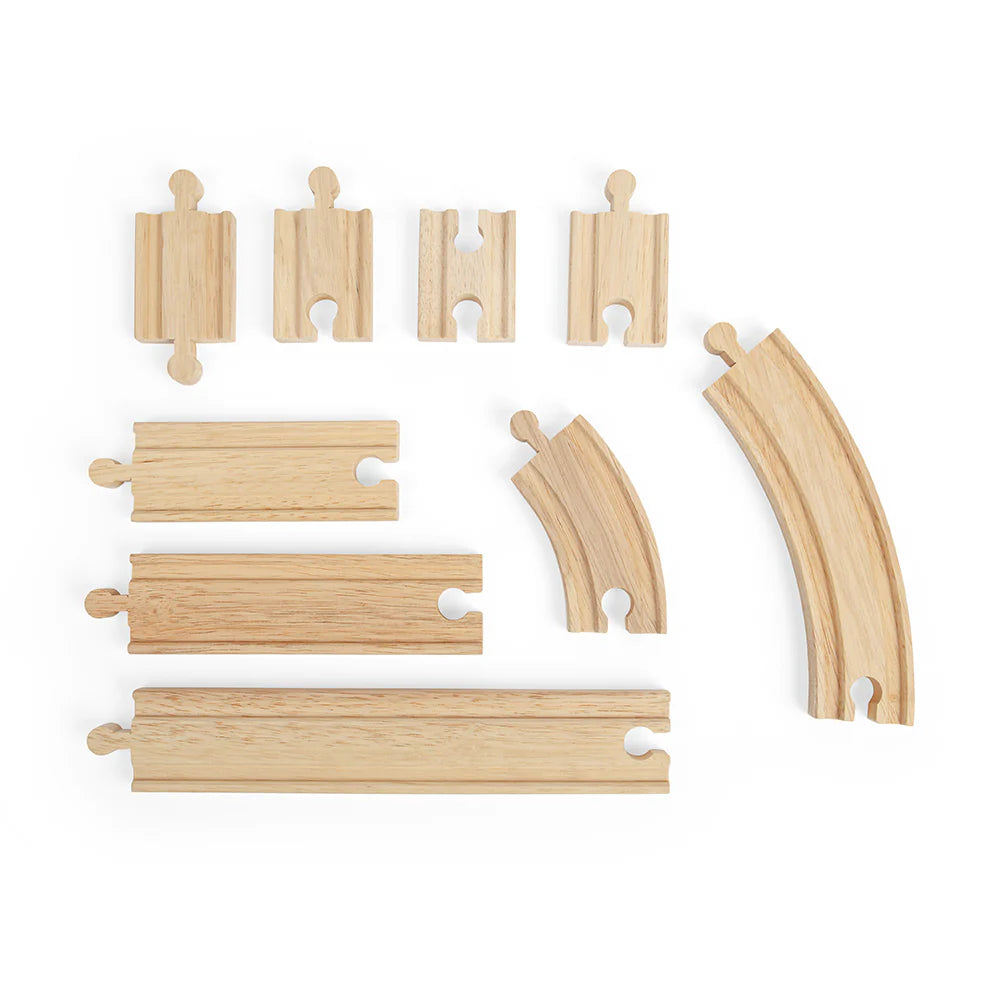 Stapelstein Toy Wooden Building Blocks Set for Toddlers' Early DevelopmentBigjigs curves & straights expansion pack