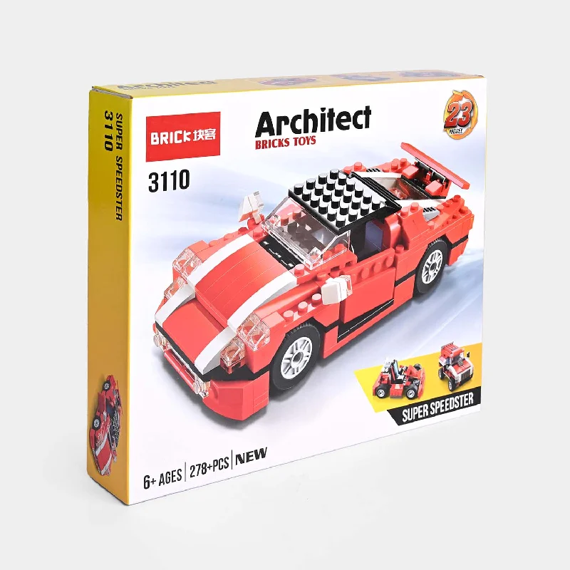 Hand - Carved Wooden Building Blocks with Alphabet and Number EngravingsBlocks Car - 278 +  PCs (3110)