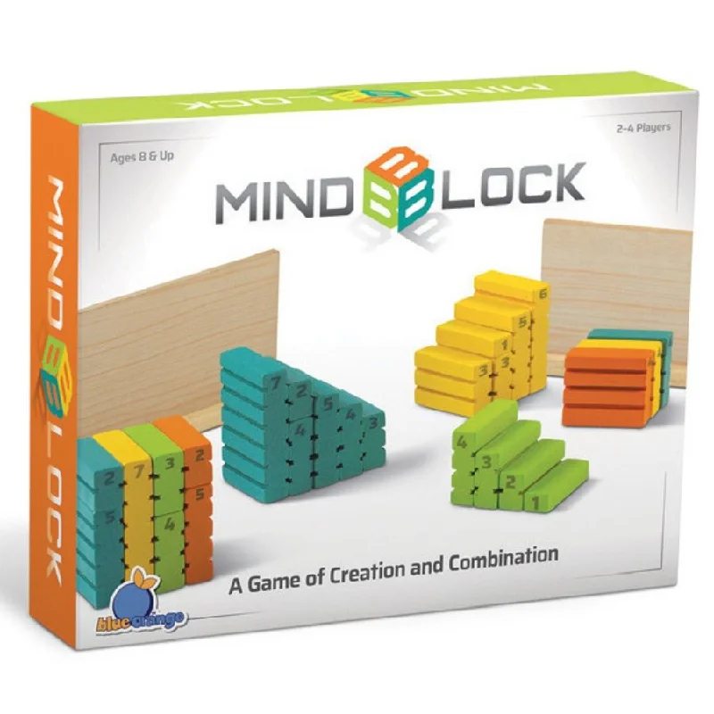 Hand - Made Wooden Building Blocks with a Transportation - Themed CollectionBlue Orange Games - Mindblock Strategy Game