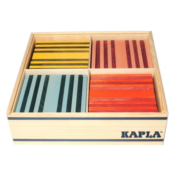 Eco - Conscious Solid Wood Building Blocks with a Nature - Inspired Pattern SetKapla Octocolor