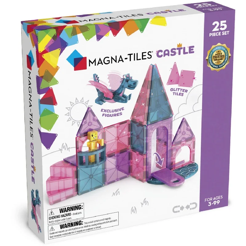 High - Quality Neodymium Magnetic Toys for Adults in Geometric ShapesMagna-Tiles® Castle 25 pcs