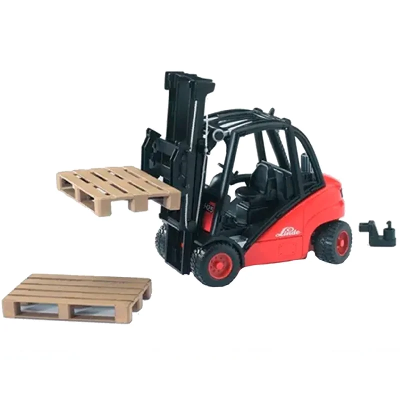 Battery - Operated Ride - On Tractor for Toddlers with Farmer - Themed AccessoriesBruder Linde Fork Lift H30D with 2 Pallets