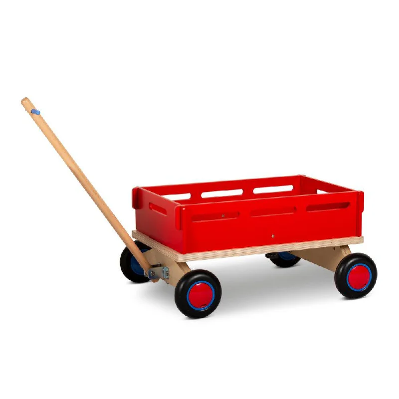 Wooden Musical Instrument Set including a Xylophone and Maracas for Little MusiciansCargo Wagon - Fire Engine Red