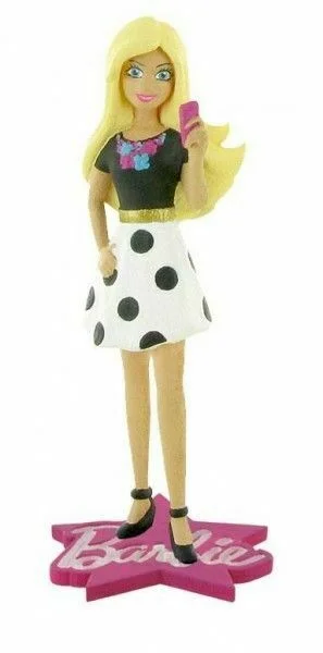 Hello Kitty Action Figure with Bow - Adorned Outfit and Miniature Sanrio ItemsComansi Barbie Fashion Action Figure - Black