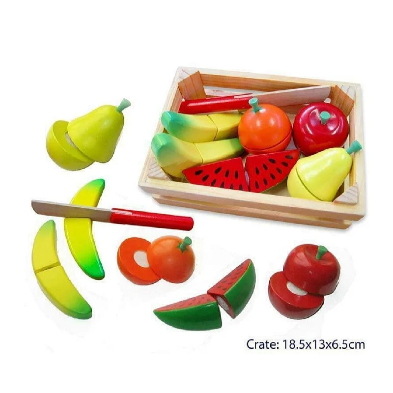 Eco - Friendly Wooden Building Blocks Set with Magnetic Connectors for Creative ConstructionCutting Fruit Crate With Knife