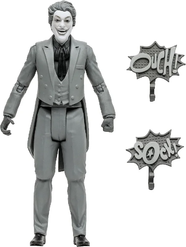 Game of Thrones Jon Snow Action Figure with Winterfell Cloak and Longclaw SwordDC Retro Action Figure Batman 66 The Joker (Black & White TV Variant) 15 cm