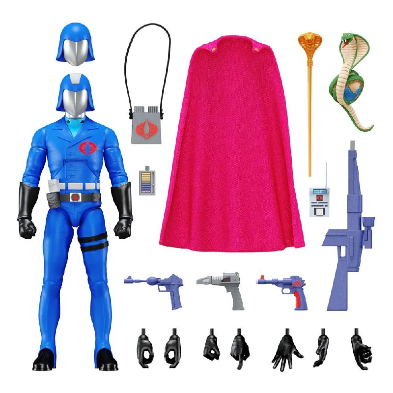 Sonic the Hedgehog Action Figure with Super - Speed Base and Ring CollectiblesG.I. Joe Ultimates Action Figure Cobra Commander 18 cm