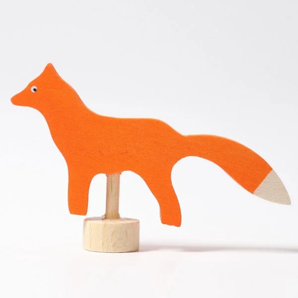 Eco - Friendly Wooden Building Blocks Set with Magnetic Connectors for Creative ConstructionGrimm's birthday ring deco fox