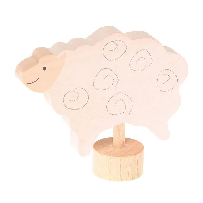 Solid Wood Construction Toy Set with Nuts, Bolts, and Tools for DIY ProjectsGrimm's birthday ring deco standing sheep