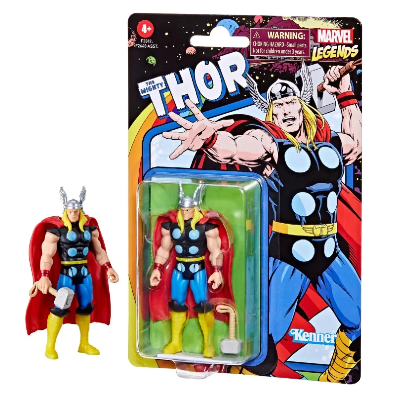 Stranger Things Eleven Action Figure with Psychic - Energy Effect and Demogorgon TargetMarvel Legends Retro 3.75in Thor Action Figure