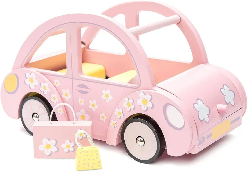 Kids' Plastic Pedal - Powered Tricycle with a Storage Basket and Safety FeaturesLe Toy Van - Wooden Daisylane Sophie's Car