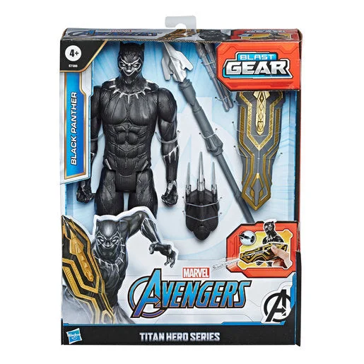 The Lord of the Rings Aragorn Action Figure with Andúril Sword and Gondorian ArmorMarvel Avengers Titan Hero Series Blast Gear Figure - Black Panther