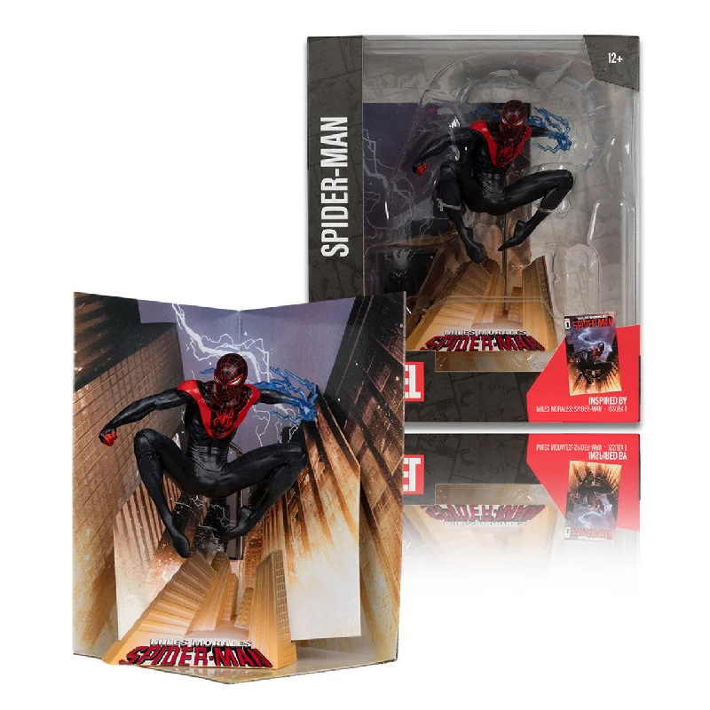 Pokémon Pikachu Action Figure with Electric - Charge LED and Poké BallMarvel Collection Spider-Man (Miles Morales: Spider-Man #1) 1:10th Scale Collectible Figure w/Scene - McFarlane Toys