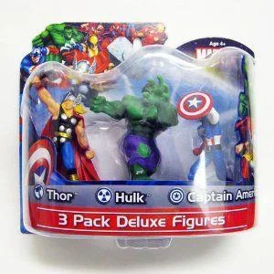 Barbie Fashionista Action Figure with Trendy Streetwear and AccessoriesMarvel Deluxe Pack - Thor/Hulk/Captain America