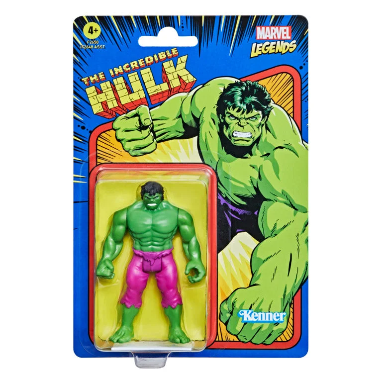 Barbie Fashionista Action Figure with Trendy Streetwear and AccessoriesMarvel Legends 3.75 Inch (9cm) Retro Figure The Incredible Hulk