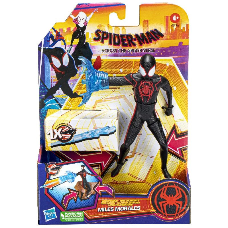 G.I. Joe Snake Eyes Action Figure with Stealth Suit and Ninja WeaponsMarvel Spider-Man Across The Spider-Verse Deluxe Figure Web Spinning Miles Morales