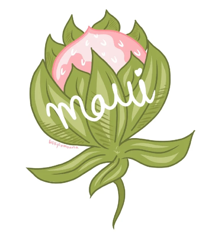 High - Quality Wooden Paintbrushes Set for Professional Artists' Oil PaintingMaui Protea Flower Sticker