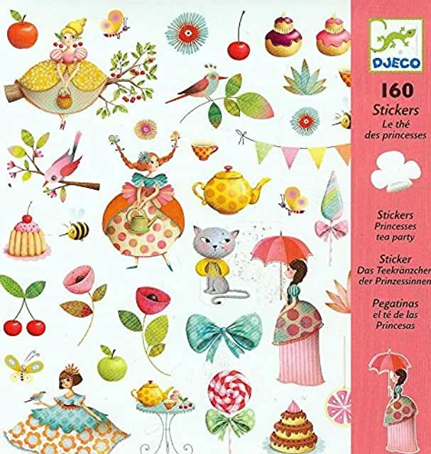 Hand - Made Wooden Painting Apron Hooks for a Rustic Studio LookPrincess Tea Party Theme Stickers