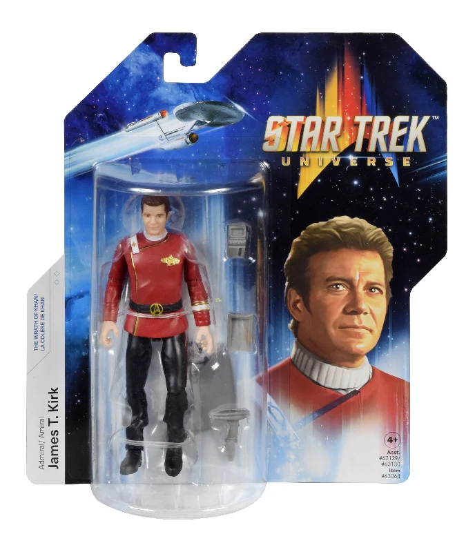 Barbie Fashionista Action Figure with Trendy Streetwear and AccessoriesStar Trek Universe Basic Figures Kirk