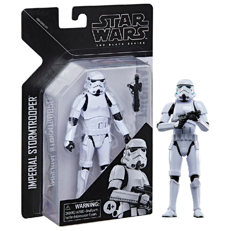 Star Wars Darth Vader Action Figure with Poseable Lightsaber and Force - Choke AccessoryStar Wars The Black Series - Imperial Stormtrooper