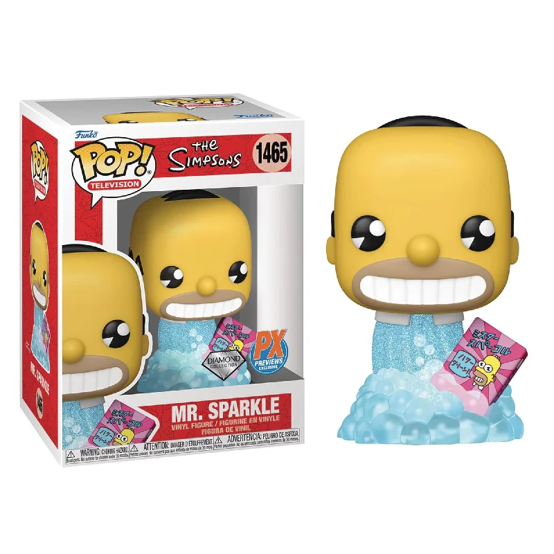 Minecraft Steve Action Figure with Crafting Table and PickaxeThe Simpsons Funko POP | Diamond Glitter Mr. Sparkle