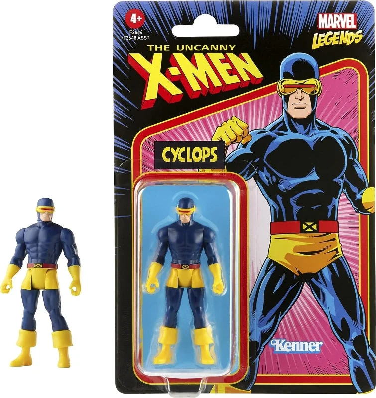 Minecraft Steve Action Figure with Crafting Table and PickaxeThe Uncanny X-Men Marvel Legends Retro Collection 3.75in Cyclops Action Figure