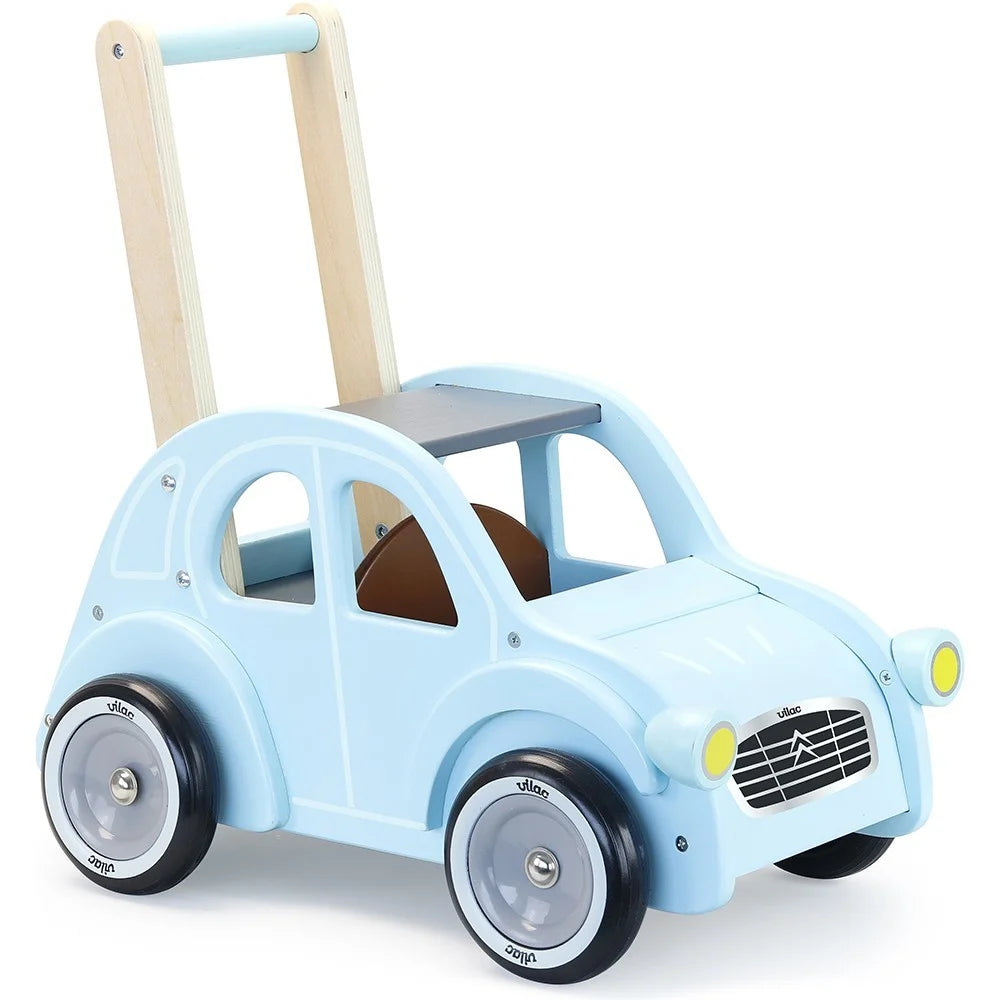 Wooden Musical Instrument Set including a Xylophone and Maracas for Little MusiciansVilac blue walking car 2cv