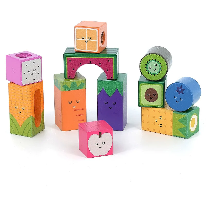 Handmade Wooden ABC Puzzle with Raised Letters for Tactile Learning ExperienceVilac fruits sound cubes