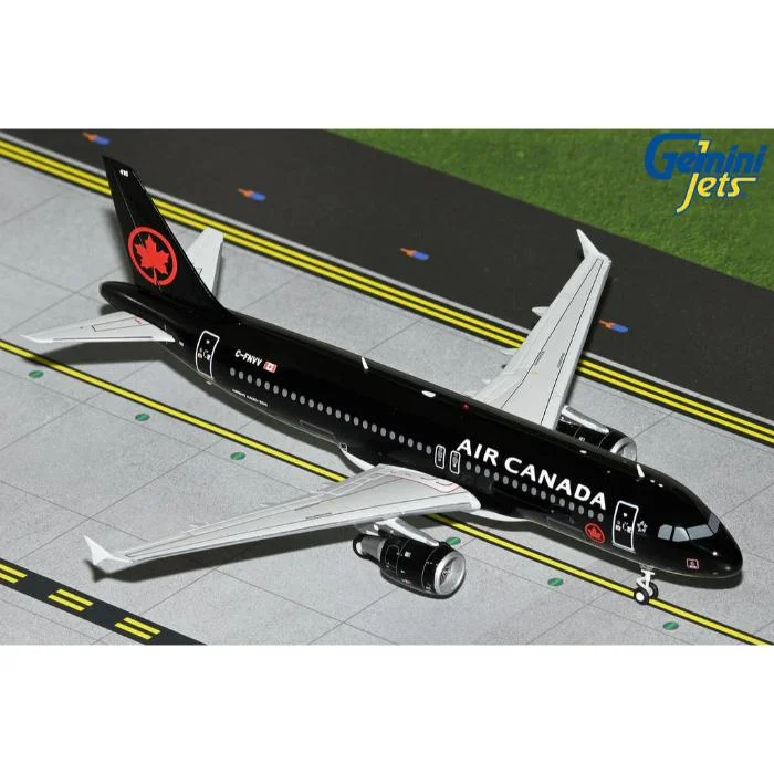 Precision - Cut Solid Wood Train Models Toys for Railway Fans1/200 Air Canada Jetz A320 C-FNVV