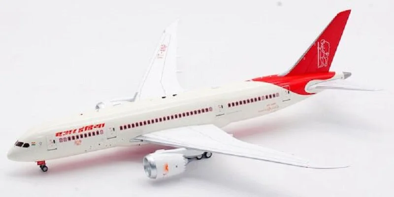 High - Quality Solid Wood Car Models Toys for Car Enthusiast Toddlers1/200 Air India Boeing 787-8 VTANP