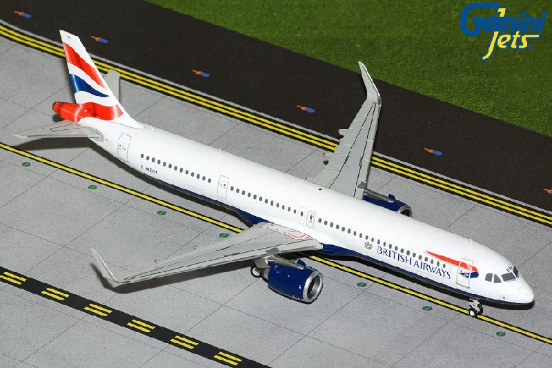 Eco - Friendly Solid Wood Robot Models Toys for STEM - Inspired Kids1/200 British Airways A321neo G-NEOR