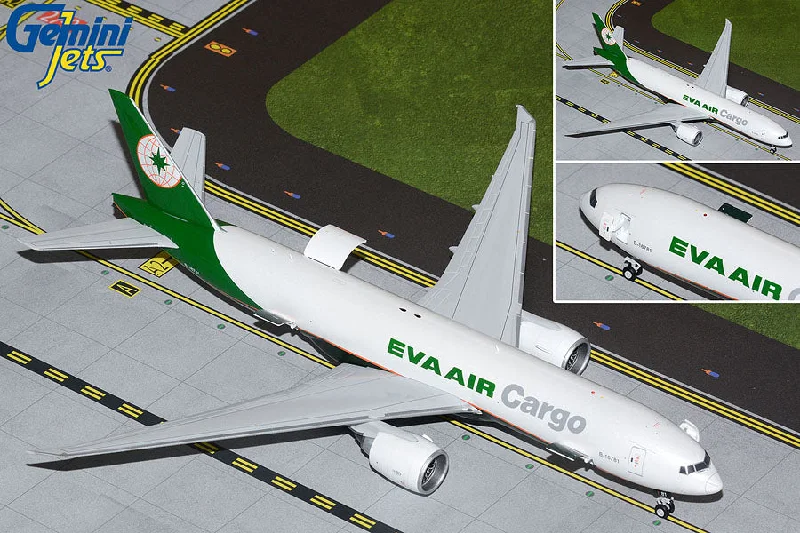 Eco - Friendly Solid Wood Robot Models Toys for STEM - Inspired Kids1/200 EVA Air Cargo B777-200LRF B-16781 (Interactive Series)