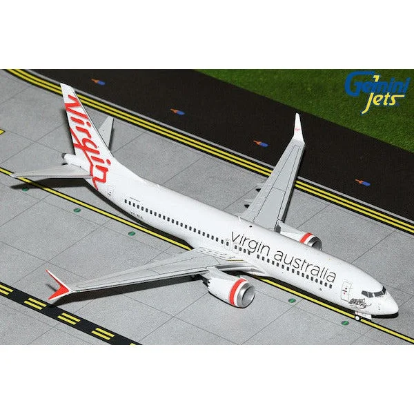 Hand - Painted Solid Wood Animal Models Toys for Nature - Loving Children1/200 Virgin Australia A/L B737 MAX 8 VH-8IA