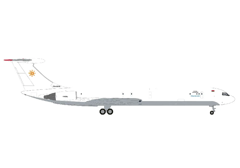 Eco - Friendly Solid Wood Robot Models Toys for STEM - Inspired Kids1/500 Rada Airlines Ilyushin IL-62MF