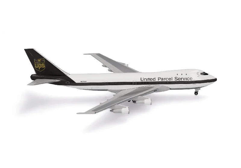 High - Quality Solid Wood Car Models Toys for Car Enthusiast Toddlers1/500 UPS Airlines Boeing 747-100F