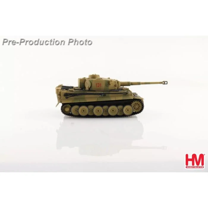 High - Grade Solid Wood Military Vehicle Models Toys for War History Buffs1/56 German Tiger I Tank 131 s.Pz Abt 504 Tunisia April 1943