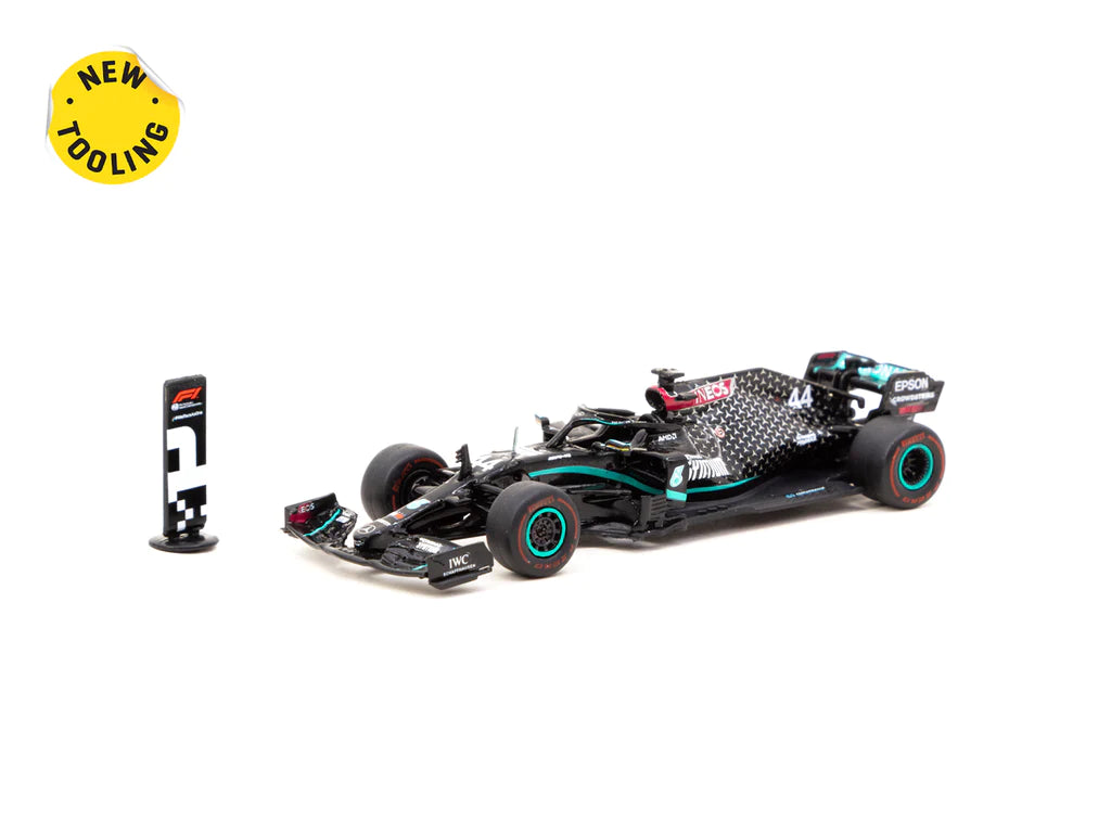 Solid Wood Historical Monument Models Toys for Educational Learning1/64 Mercedes-AMG F1 W11 EQ Performance - Tuscan Grand Prix 2020 Winner - Lewis Hamilton