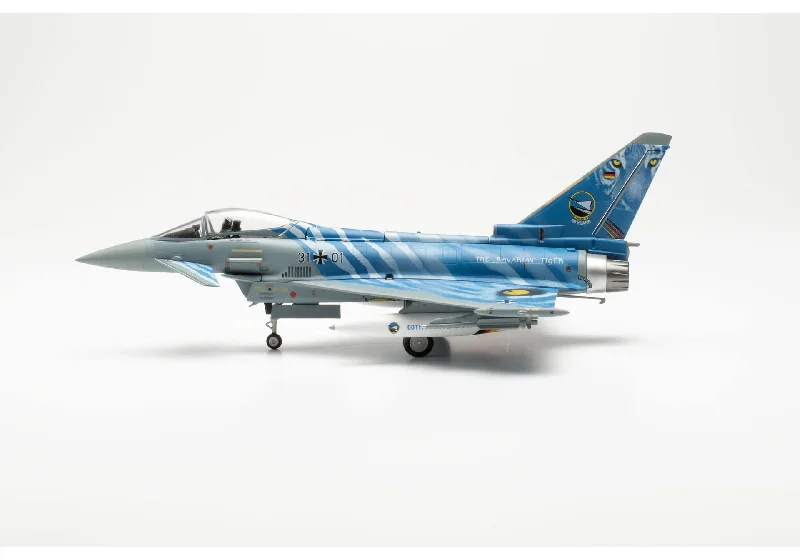 Solid Wood Historical Monument Models Toys for Educational Learning1/72 Luftwaffe Eurofighter - TaktLwG 74 "Bavarian Tigers" - 60th Anniversary