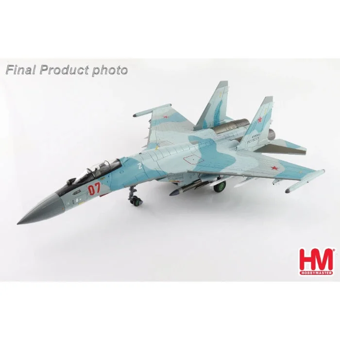 Hand - Carved Solid Wood Ship Models Toys for Maritime Enthusiasts1/72 Su-35S Flanker E Red 07/RF-95909 Russian Air Force Syria 2023 (with "Khibiny" ECM Pods)