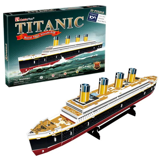 High - Grade Solid Wood Educational Toys for Improving Hand - Eye Coordination3D Puzzle Titanic