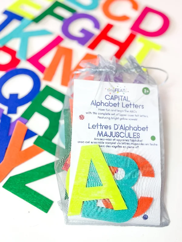 Solid Wood Educational Toys with a Coding and Logic - Building GameAlphabet Letters Capitals Set