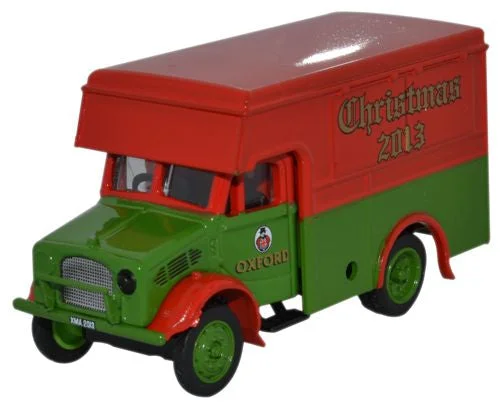 Die - Cast Model of a London Double - Decker Bus with Detailed Interior and Exterior2013 Oxford Diecast Bedford OX 30cwt Van Xmas - 1:76 Scale