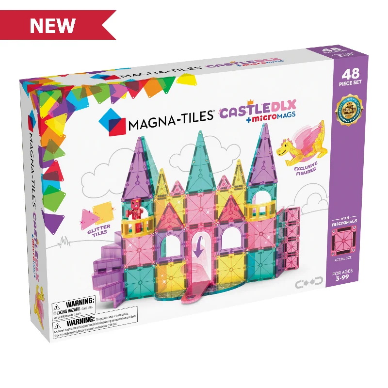 Magnetic Sensory Toys for Special Needs Children with Textured MagnetsCastle DLX 48-Piece Set | Magna-Tiles - LOCAL PICK UP ONLY