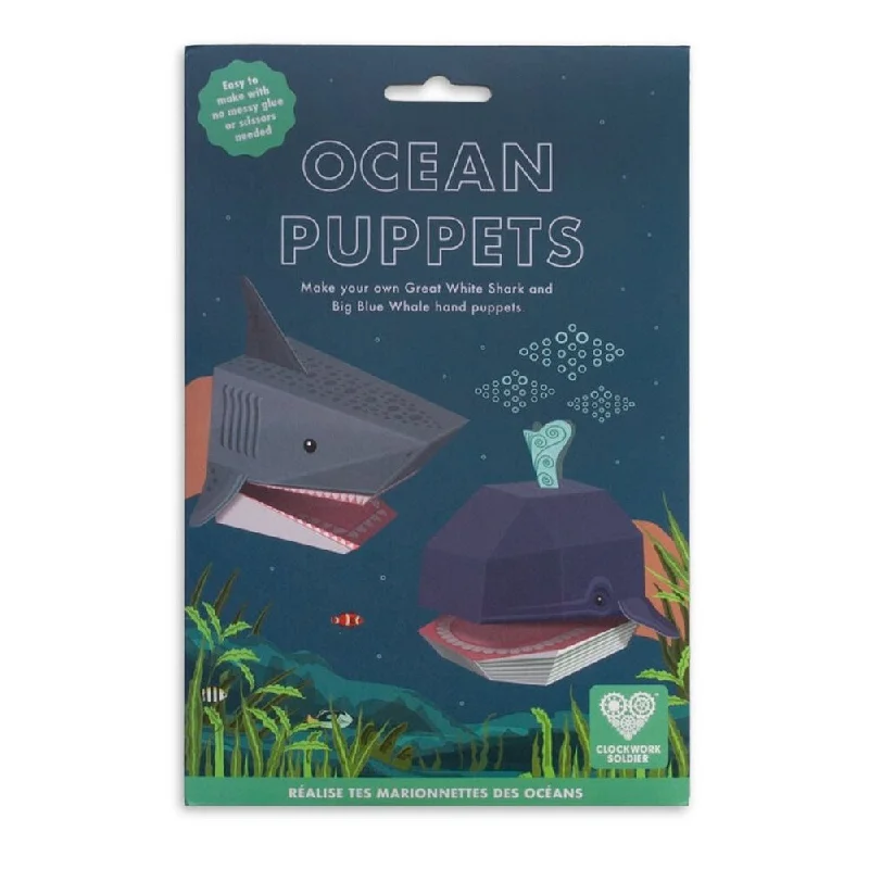 Hand - Carved Wooden Educational Toys with Alphabet - Learning BlocksClockwork Soldier - Create Your Own Ocean Puppets