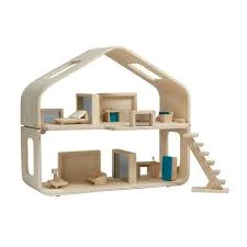 Natural Wood Educational Toys with a Construction and Engineering Play SetContemporary Dollhouse - Plan Toys