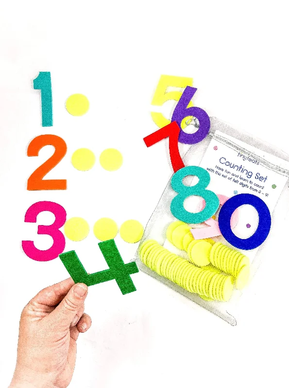 Large - Scale Solid Wood Educational Toys for Group Learning and CollaborationCounting Numbers Set