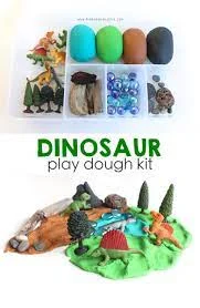 Large - Scale Solid Wood Educational Toys for Group Learning and CollaborationDinosaur Party Dough