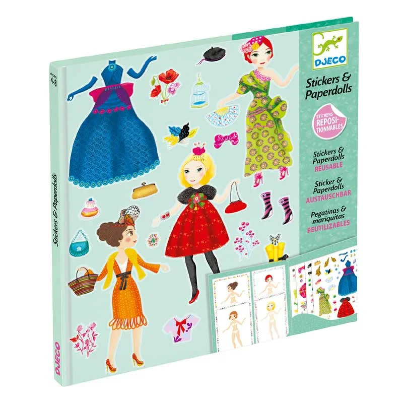 Dolls with a Braille - Embossed Nameplate and Sensory - Friendly AccessoriesDjeco massive fashion paper dolls