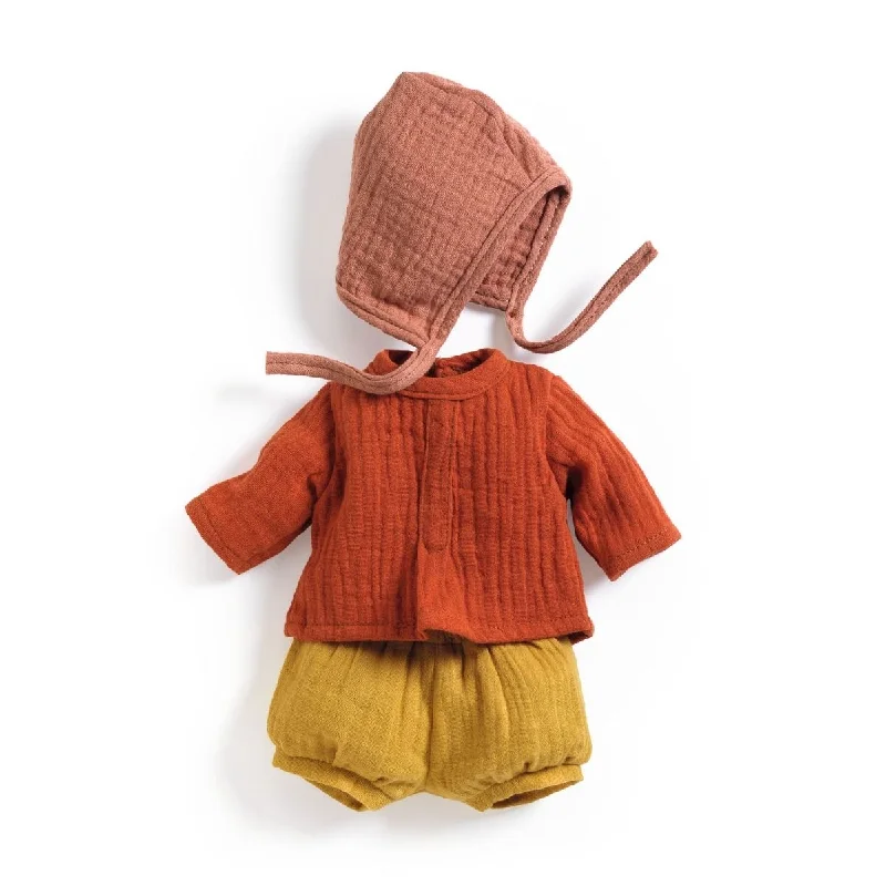 Dolls for Art Enthusiasts with a Painting Set and Art - Inspired AccessoriesDjeco Pomea mandarine clothing set